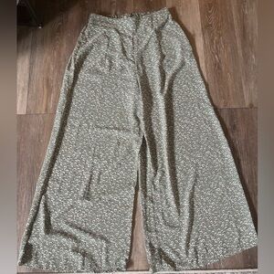 Roolee Olive Floral Wide Leg Pants